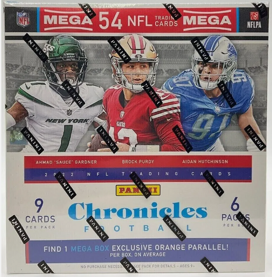 2022 Chronicles Football Fanatics Mega Box - Orange Parallels