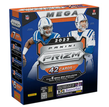 2023 Prizm Football Mega Box - Neon Green Pulsar